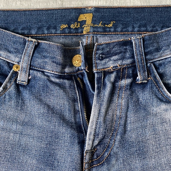 7 For All Mankind Low Waisted Bell Bottom Jeans - Picture 2 of 7